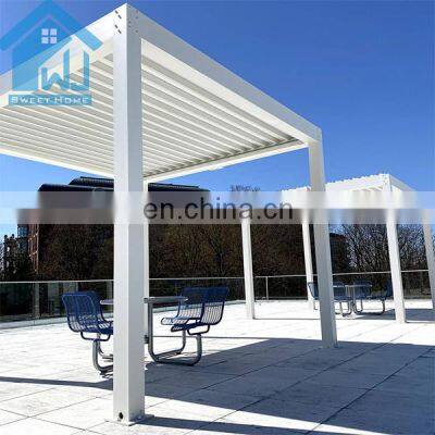 Motorized Bioclimatic Pergola Aluminum Garden Pergolas with Customized Color