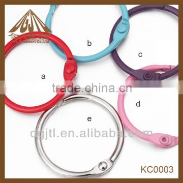 various sizes of binder rings