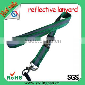 Green colour upmarket cheap nylon lanyard for promotion