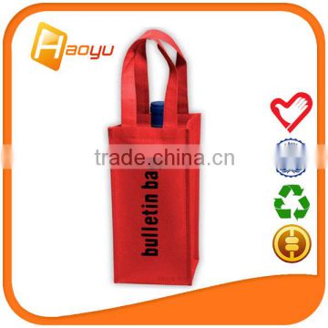 New products non woven wine bag 100 with logo print