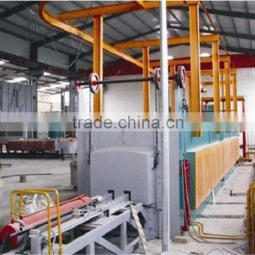 Pusher type quenching and tempering furnace