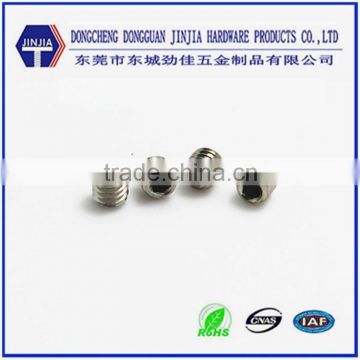 Dongguan Screw Factory DIN916 M4x4 hex socket flat end grub screw
