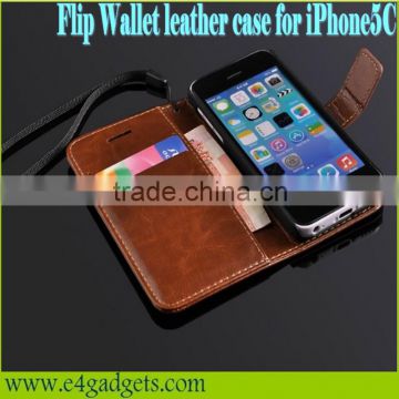 Excellent quality PU leather cellphone case for iphone5c, leather cover case for iphone 5c