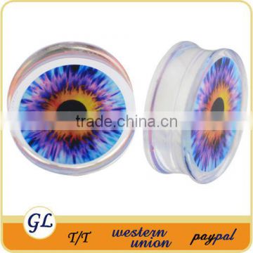 TP02926 acrylic eyeball piercing ear expander jewelry