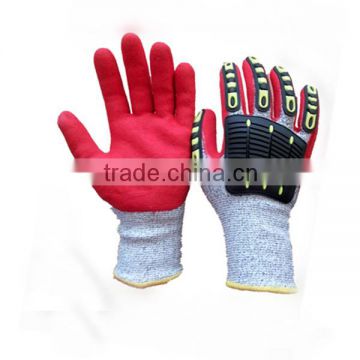 HPPE Liner Cut Resistant Nitrile Golves Safety Working Glove