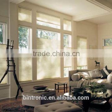 Bintronic Home Interior Design Top Down Bottom Up Honeycomb motorized sun shades