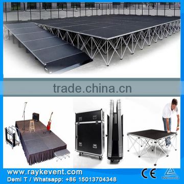 Easy to set up portable modular stage/portable folding stage stairs/Event stage for sale