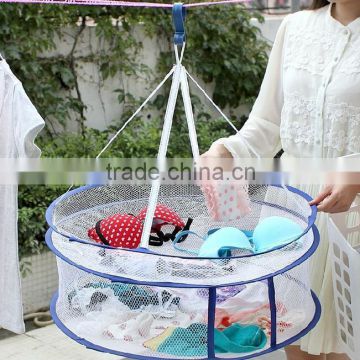 High quality folding double clothes drying basket