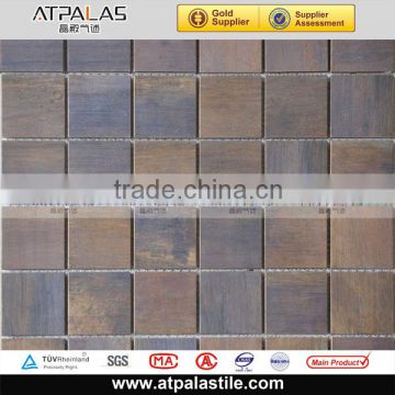 China Foshan Metal Copper Square Mosaic Tiles AME3046