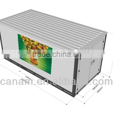 Prefab flat pack foldable steel storage container