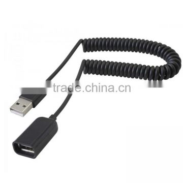 Coiled USB 2.0 Hi-Speed Extension Cable (Type-A Male to Female)
