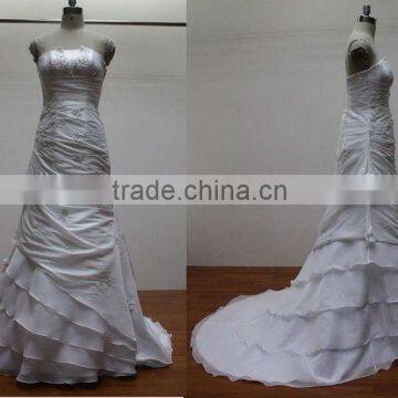 2012 newest organza flower wedding dress bridesmaid dressKL1078