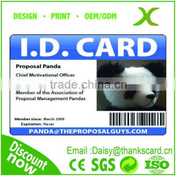 Free Sample..!!! preprinted ID card/printable PVC ID cards
