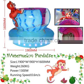 Indoor amusement park carousel watermelon paradise 360 degree rotation amusement park carousel