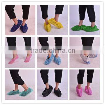 Disposable Nonwoven PP/ PE Fabric Shoe Cover/colorful shoe cover