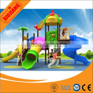 Huaman-friendly plastic playground slide playsets for kids