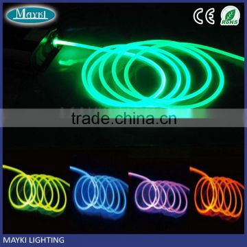 Super bright Polymer Solid Core 6.0mm side glow optical fiber cable