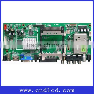 The controller board for digital TV / Analog TV ,support DTV (DVB-T) H.264 format/SCART IN/ OUT/NICAM/Teletxt/SPDIF/HDMI/USB