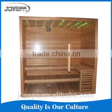 Indoor Luxury Wooden Dry and Wet Freestanding Far Infrared Sauna Room S-3025