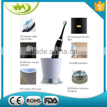 W8 cup wireless charging electric toothbrush with usb