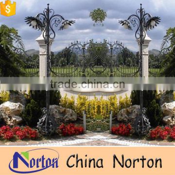 Gate decoration metal custom made pole lamppost for sale NTILP-020Y