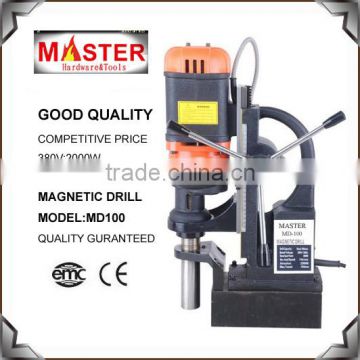 Sell 380V,100mm,2000W,1speed Magnetic Drill with CE (MD100)