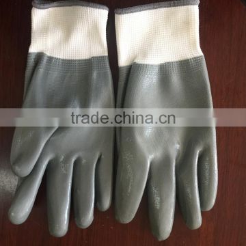 13g nylon palm full nitrile coated gloves,