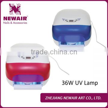 36W color cap UV lamp with CE for nail gel polish