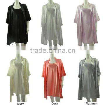 125 colors available Women Sexy Sleep Silk Satin Chemises