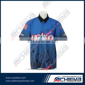 royal blue polyester motor cross jersey for youth