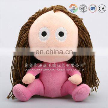 3d face plush doll,3d face with plush toy