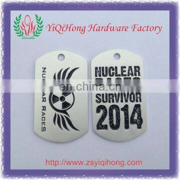 Aluminum unclear races survivor dogtag