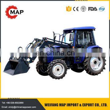 55HP China farm tractors with frond end loader,mini agricultural tractor