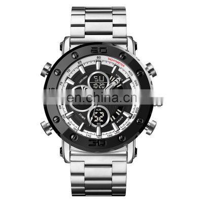 SKMEI 1636 stainless steel luxury waterproof quartz oem brand hands wristwatches custom logo wrist watch men