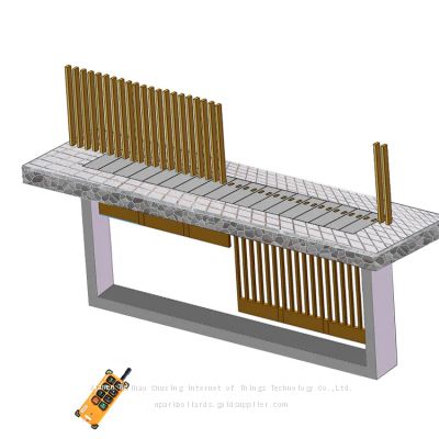 Security Brown Color Automatic Fence Barrier Commercial Flexible Retractable Invisible Fencing Gate