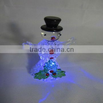 led glass snow man, christmas sell well