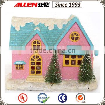 4.5" factory direct led Christmas resin house