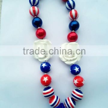 2014 new big chunky acrylic bubblegum beads necklace, statement necklace lowest price! for girls' best present