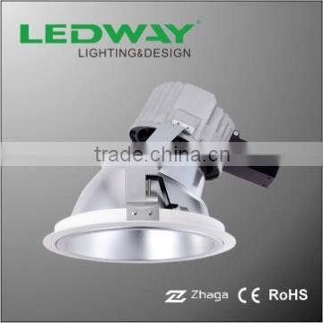 24W 8 inch COB LED down wall washing down light 24W recessed down lighting