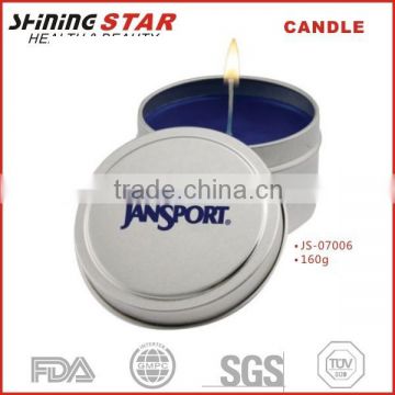 JS-07006 scented candle in circle tin wedding souvenirs candle