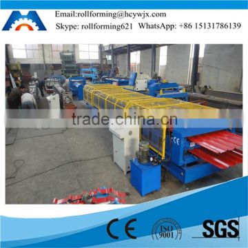 CE Certificated Cold Forming Aluminum Trapezoid Roof Roll Forming Machine Made in Huachen