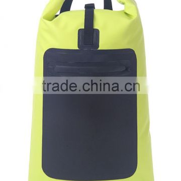 Qualified functional waterproof pvc travel hiking dry backpack bag