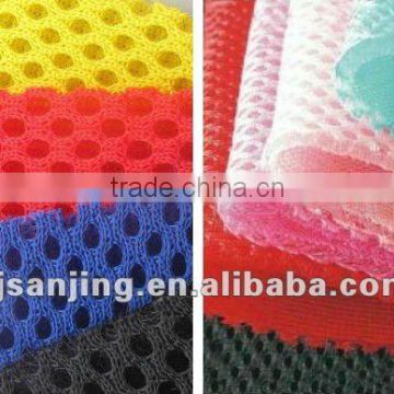 100% polyester with nylon mesh fabric for liners , baby products.