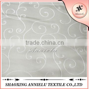 100% polyester fancy cream jacquard fabric wholesale