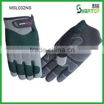 Synthetic leather PVC coated protective fishing gloves