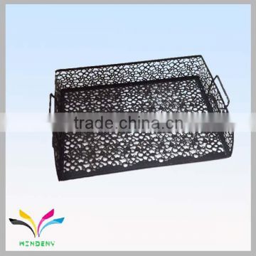 Wrought iron black flower adjustable school counter office file stands in china