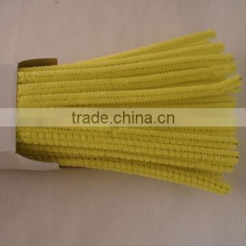 DIY Educational Toy Yellow 6mm Craft Pipe Cleaners