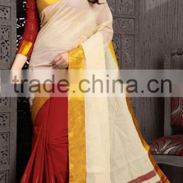INDIAN PURE COTTON SAREES FOR WOMEN ON WHOLESALE