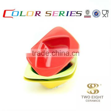 custom clay tableware , wholesale lovely porcelain small snack bowl