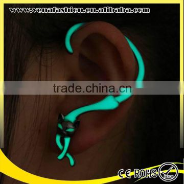 newest punk glow in the dark earring factory china